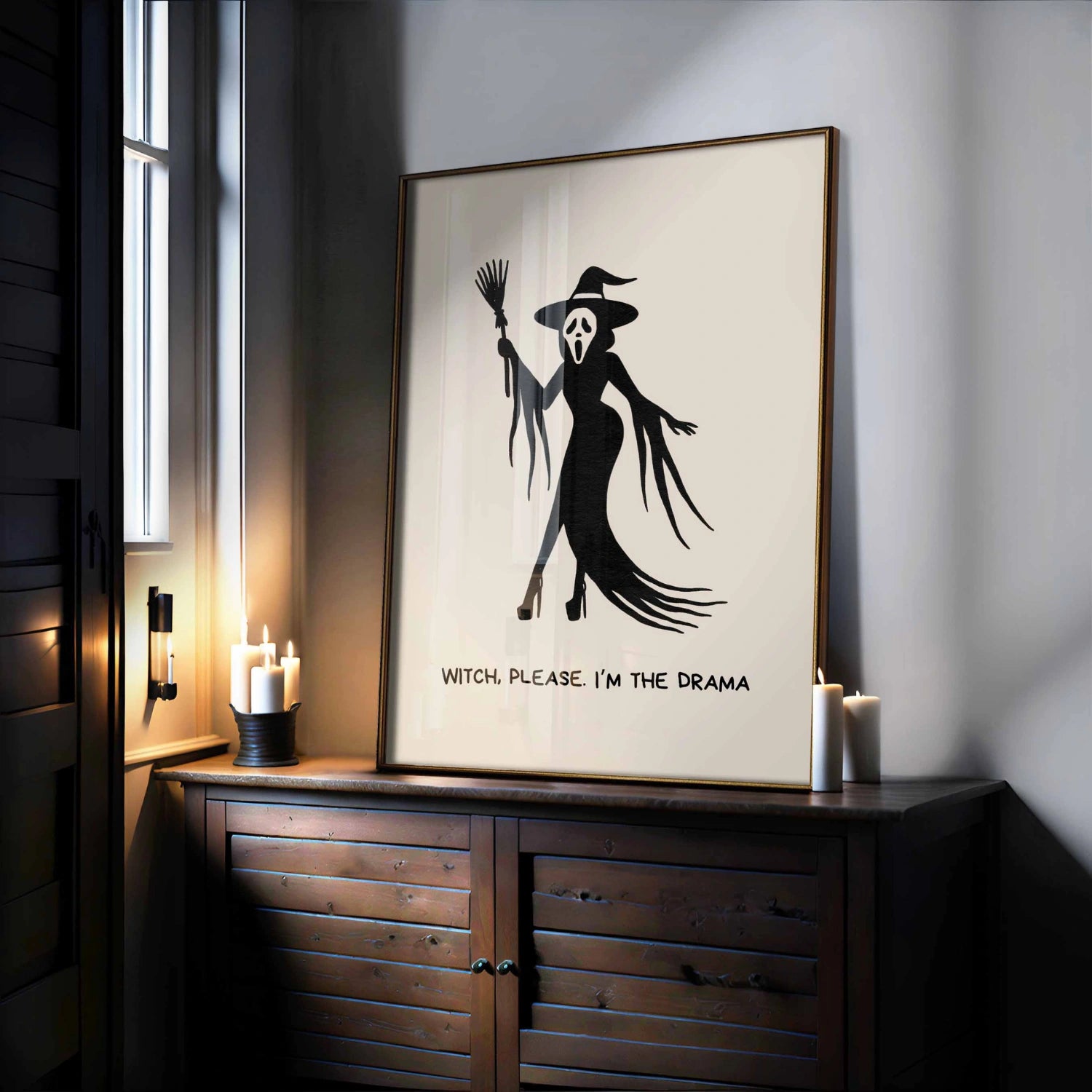 Witch Please Halloween Print – Funny Glam Wall Art