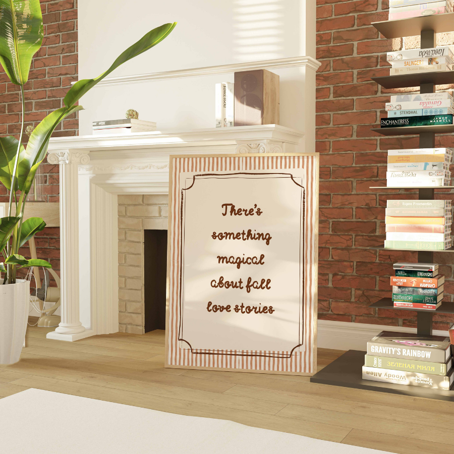 Citazione autunnale da parete – Stampa autunnale accogliente