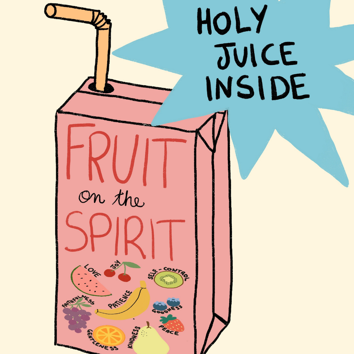 Fruit of the Spirit Print – Funny Christian Wall Art
