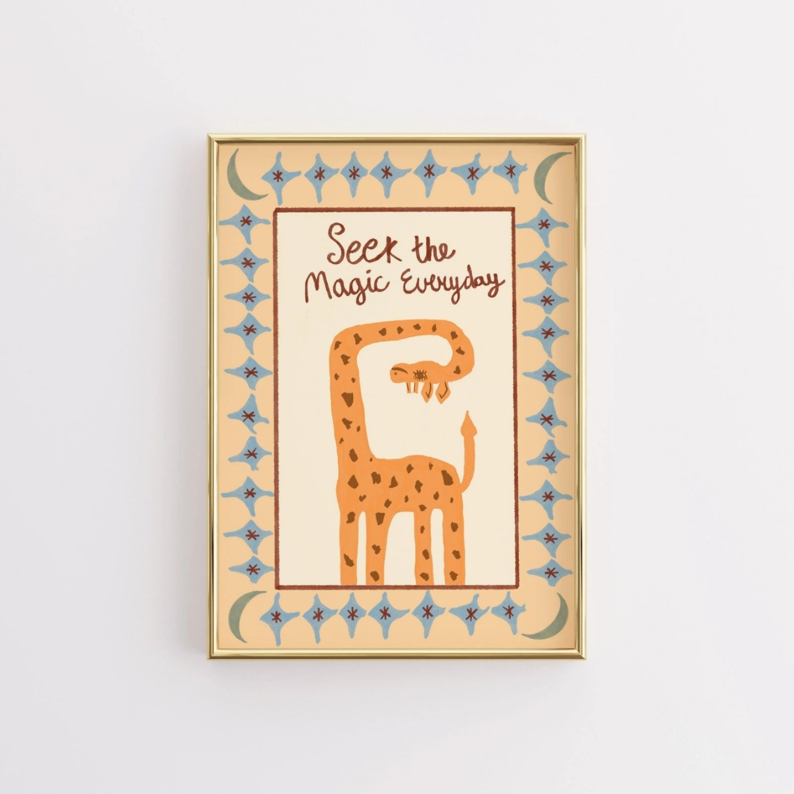 Whimsical Giraffe Wall Art