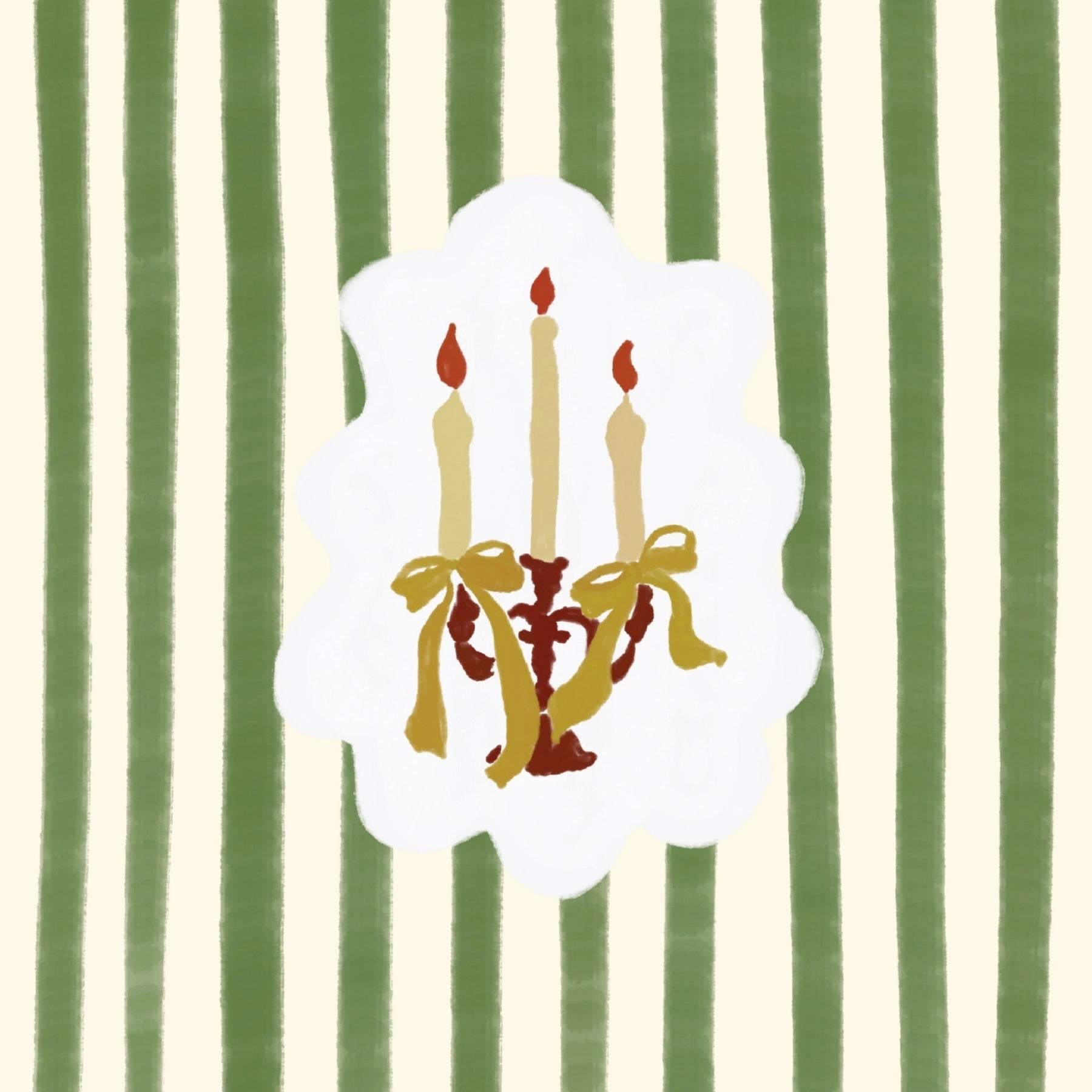 Christmas Candle Wall Art