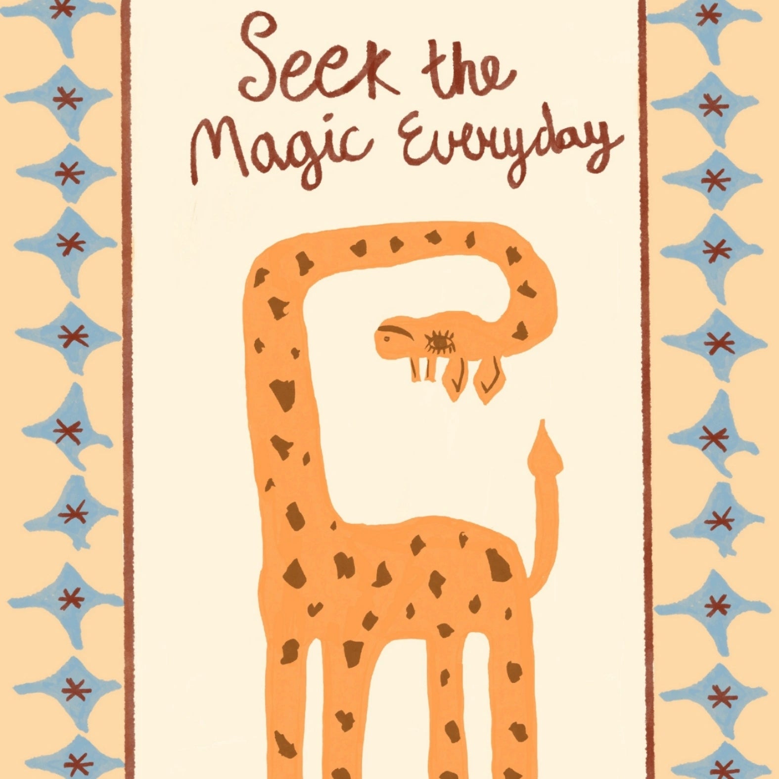 Whimsical Giraffe Wall Art