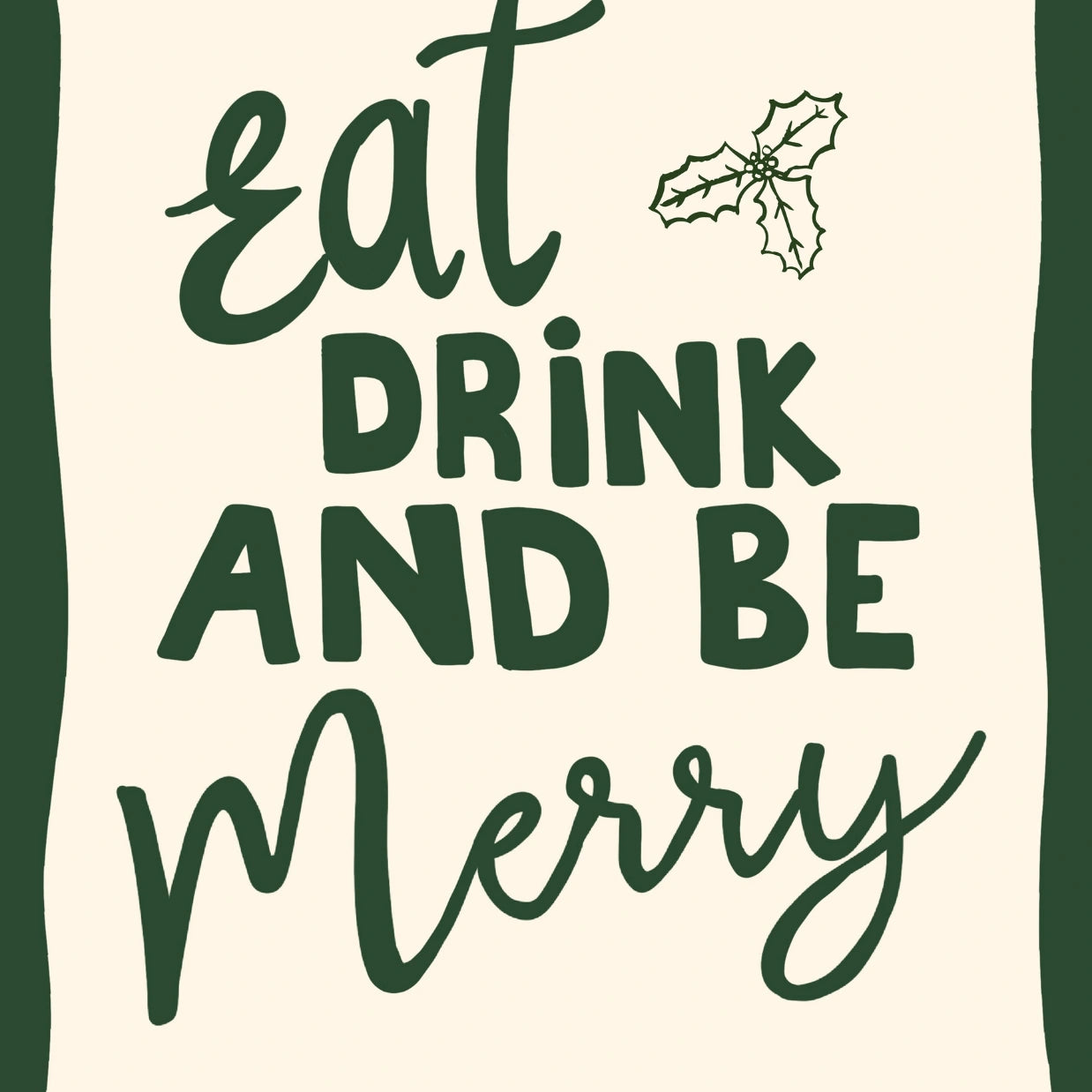 „Essen, Trinken und Fröhlich sein“-Poster