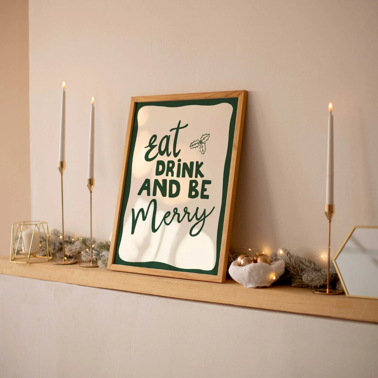 „Essen, Trinken und Fröhlich sein“-Poster