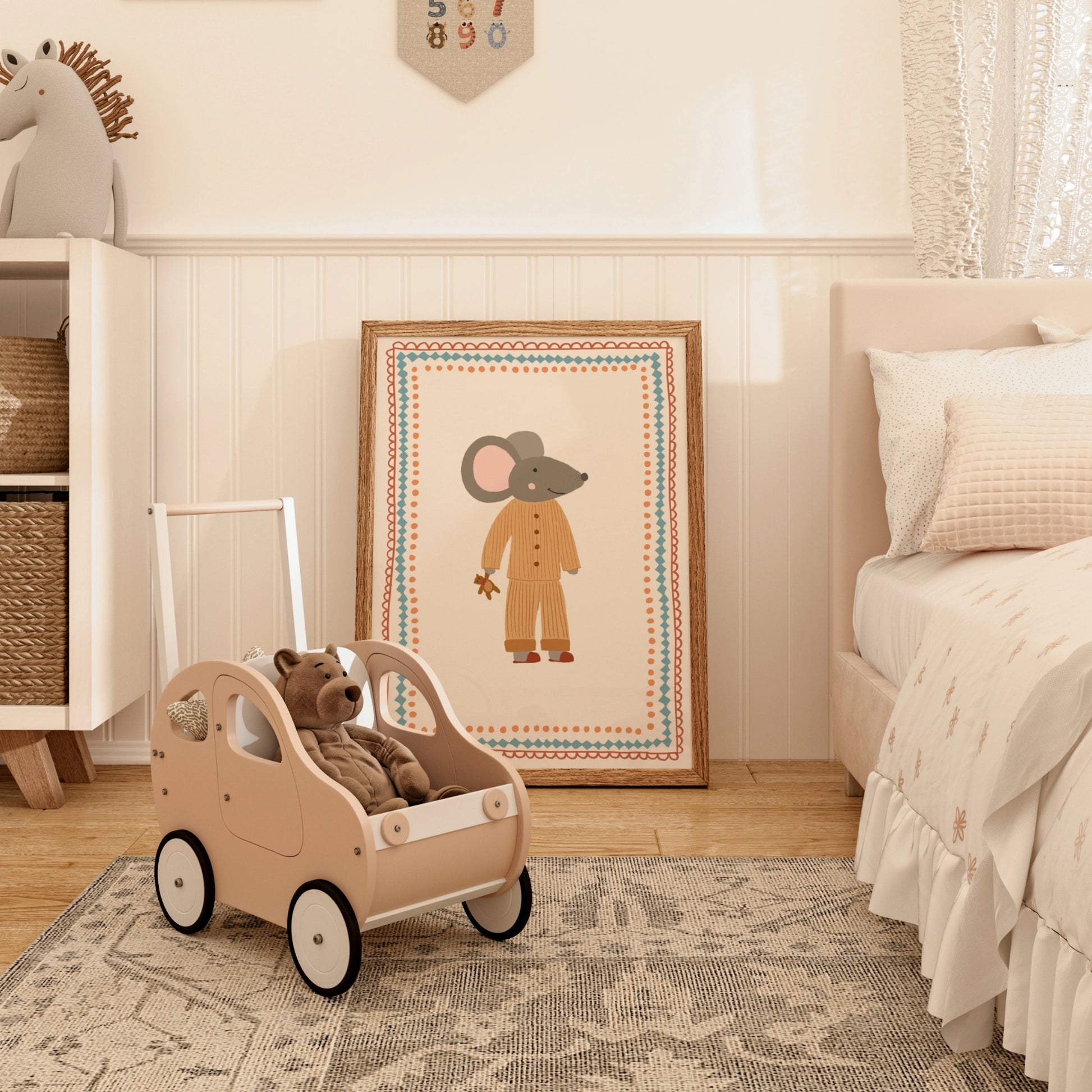 Cute Bedtime Baby Room Poster