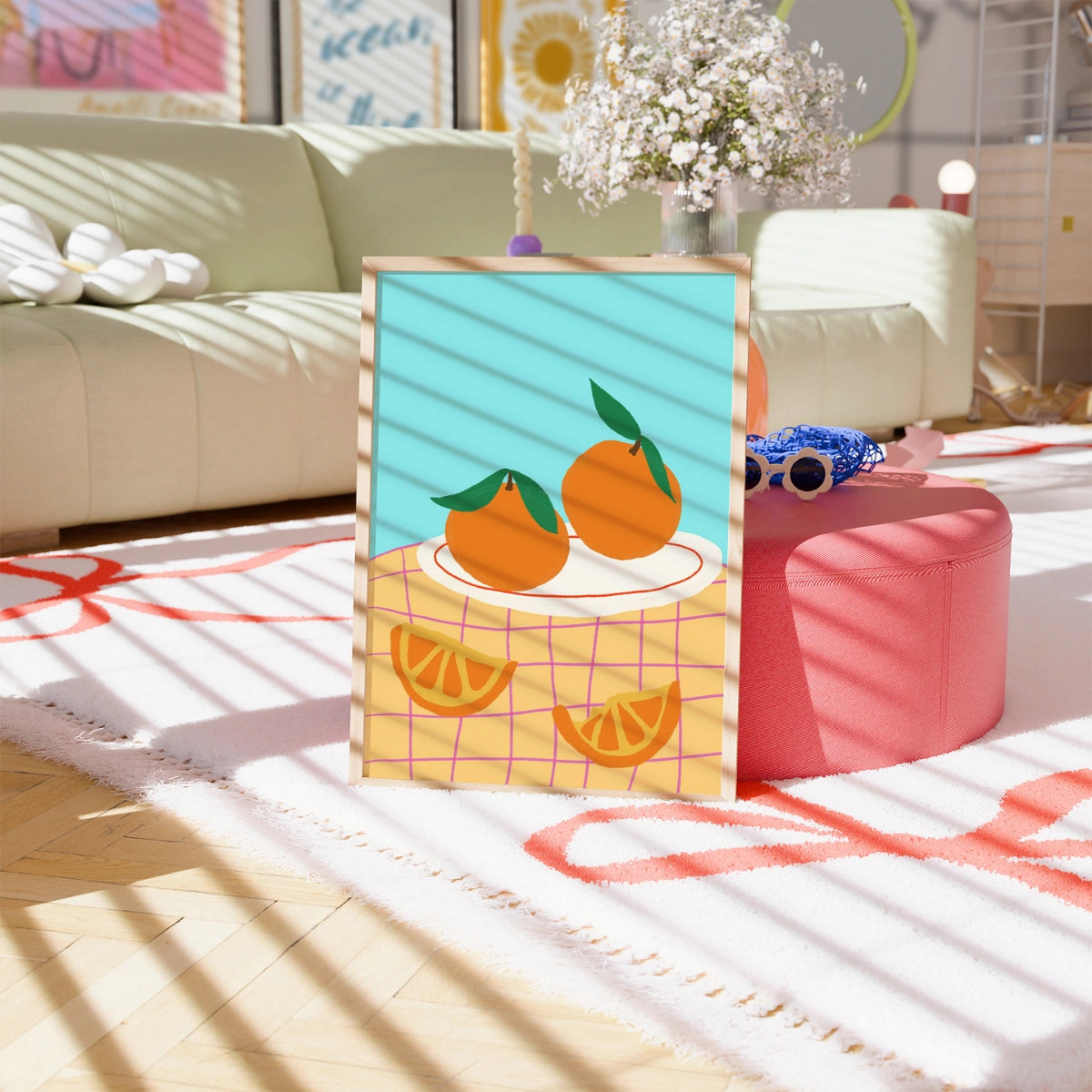 Orange Fruit Wall Art - Summer Citrus Print