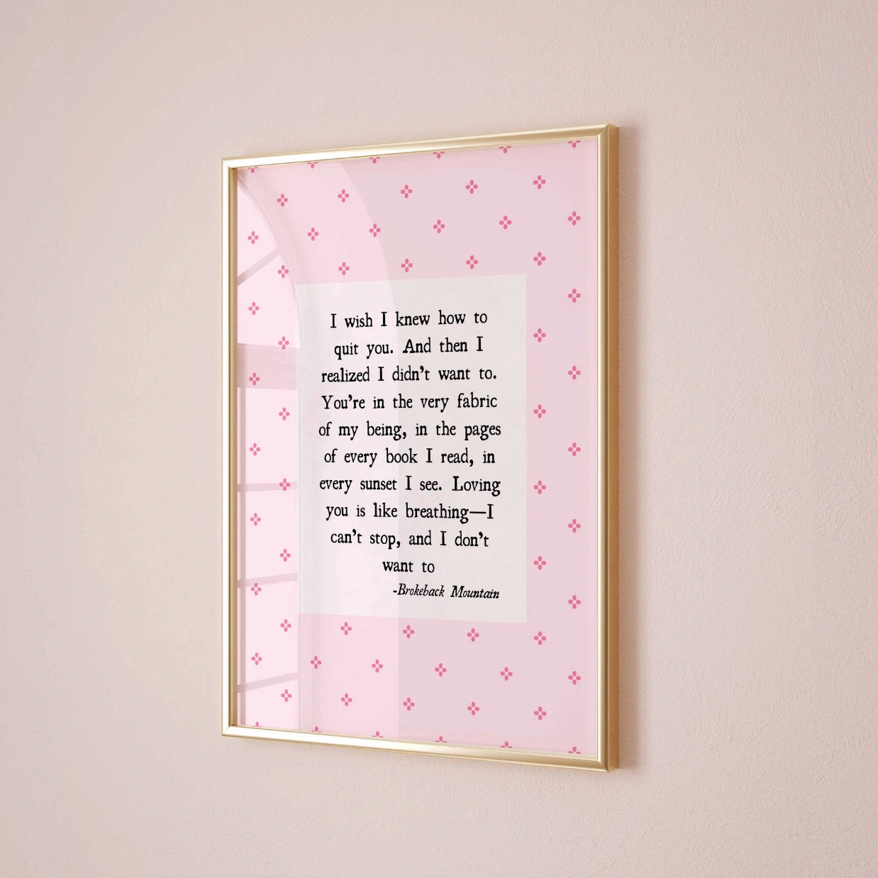 Brokeback Mountain  – Romantic Bookish Poster