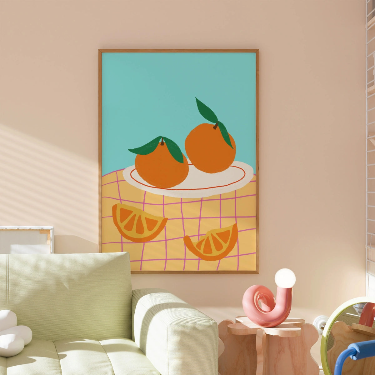 Orange Fruit Wall Art - Summer Citrus Print