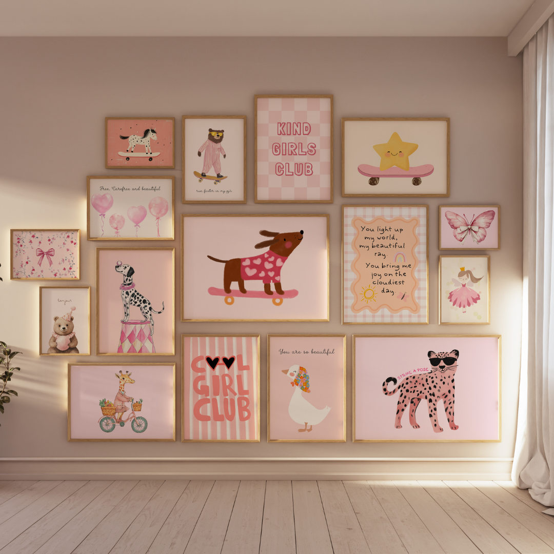 Handmade Whole Nursery Decor, over 1100 prints.