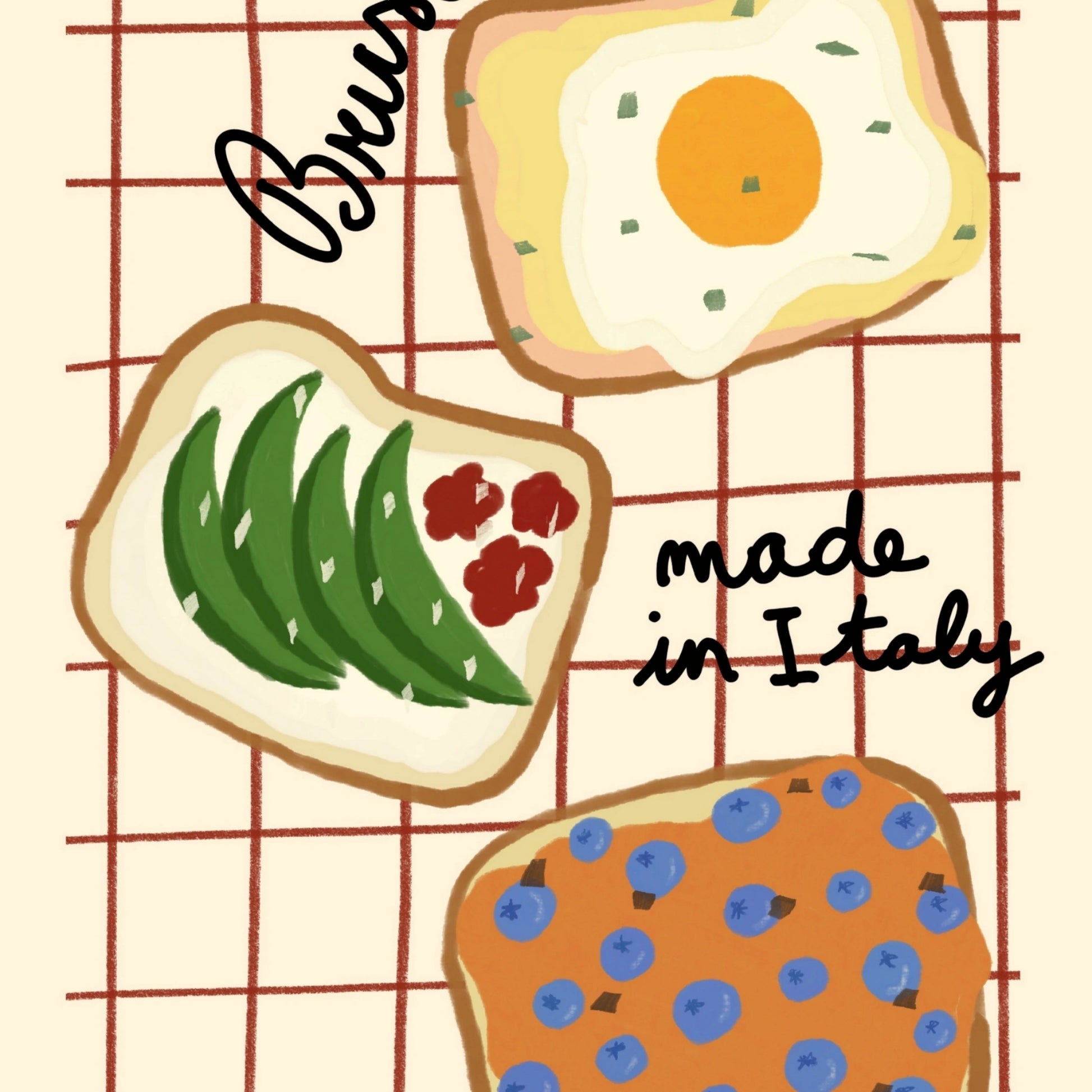 Retro Mediterranean Print