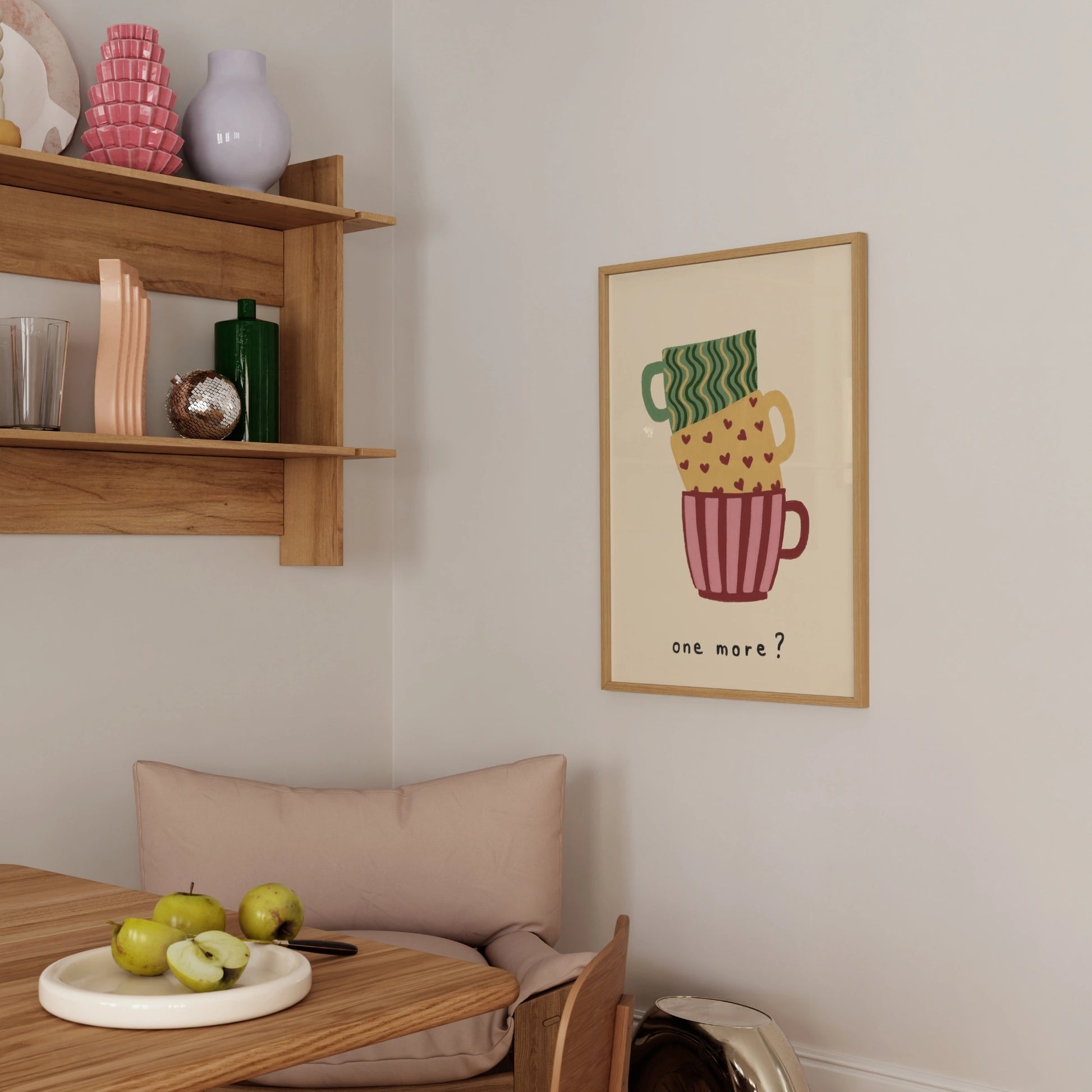 Colorful Retro Cup Poster