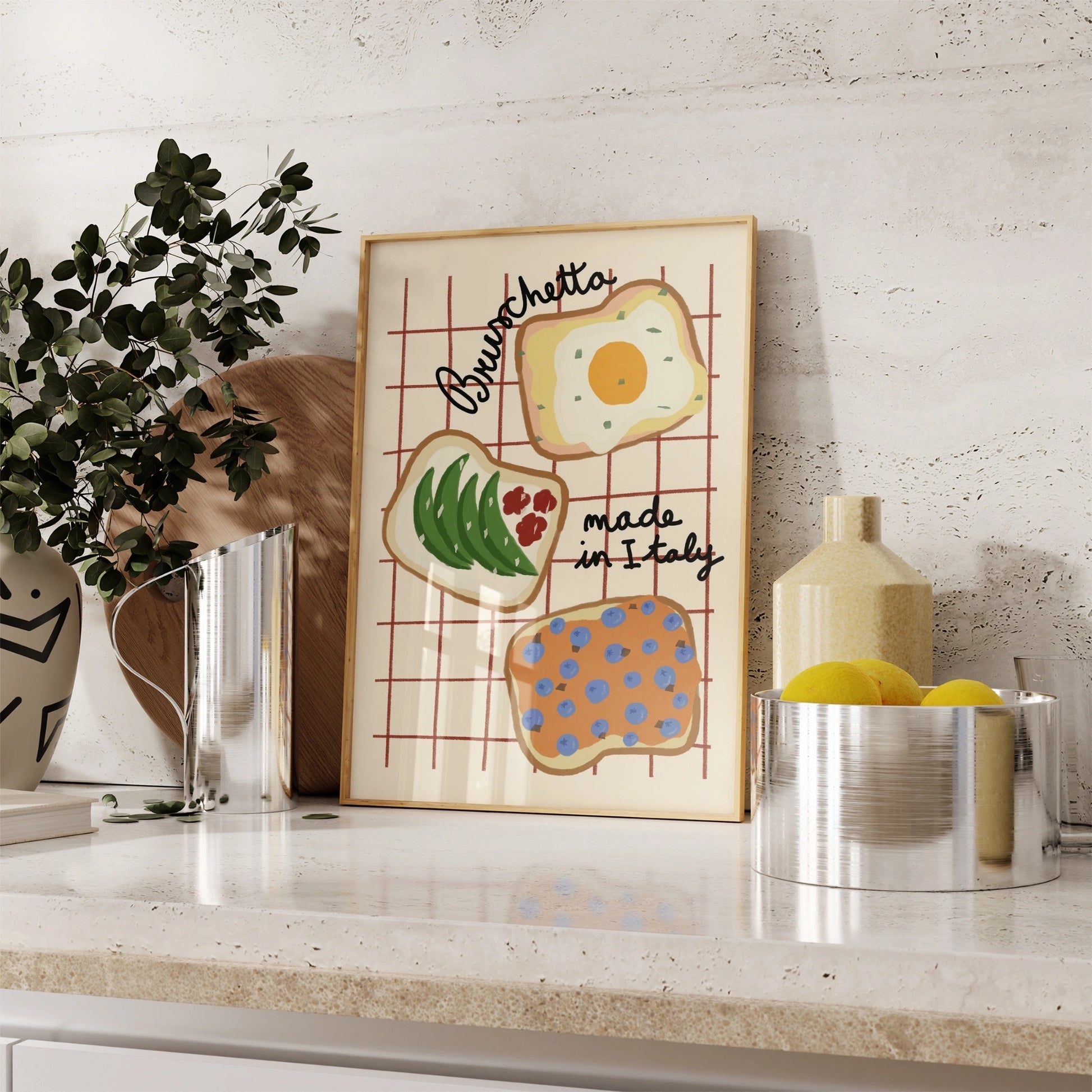 Retro Mediterranean Print