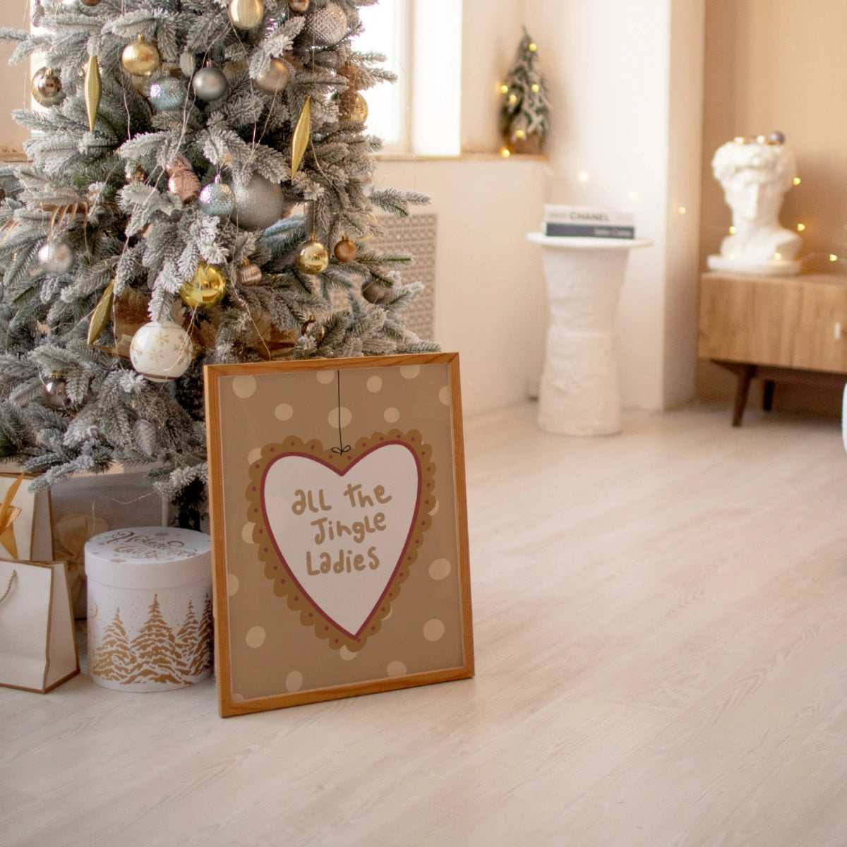 All the Jingle Ladies Christmas Print