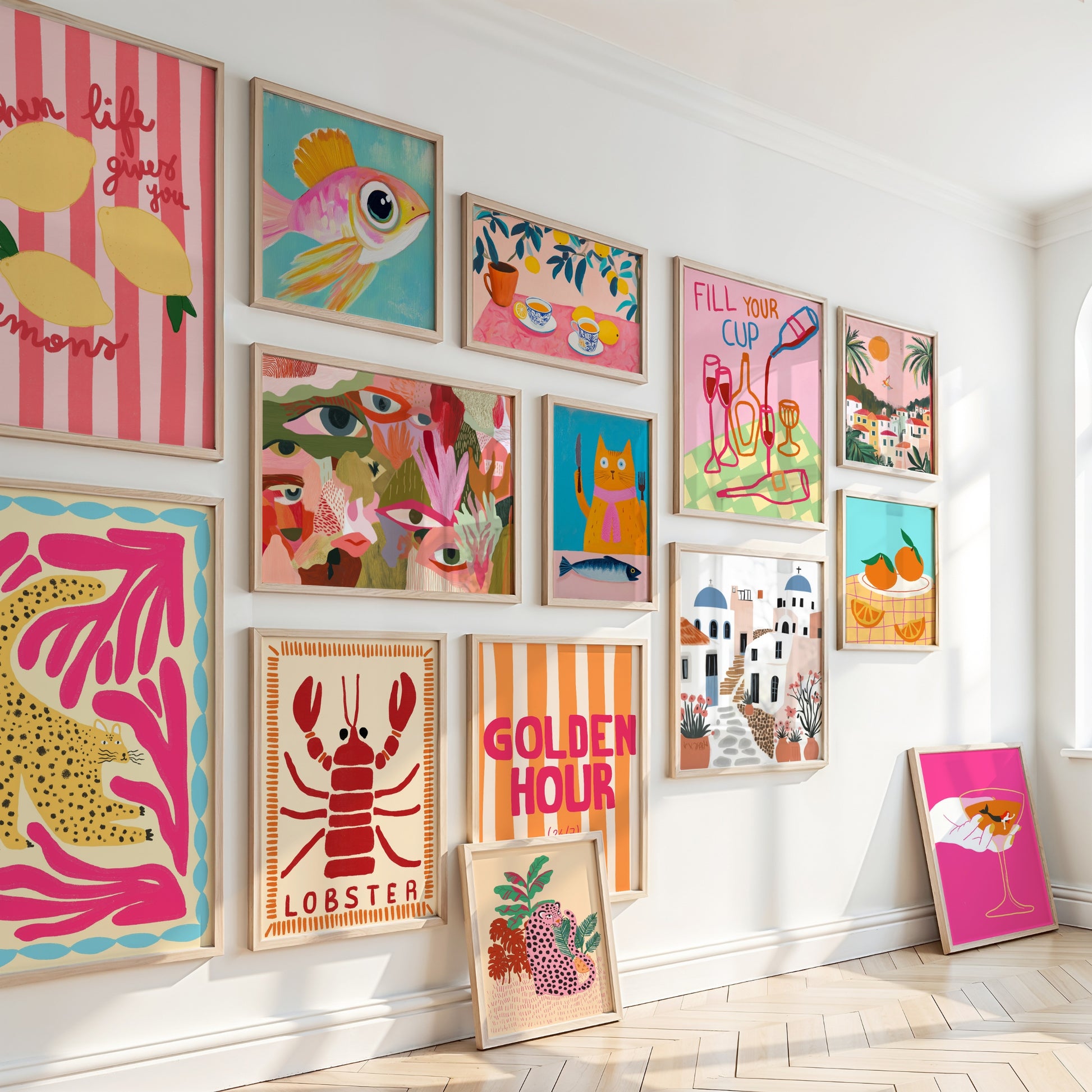 Handmade Maximalist Coastal Decor, over 160 prints