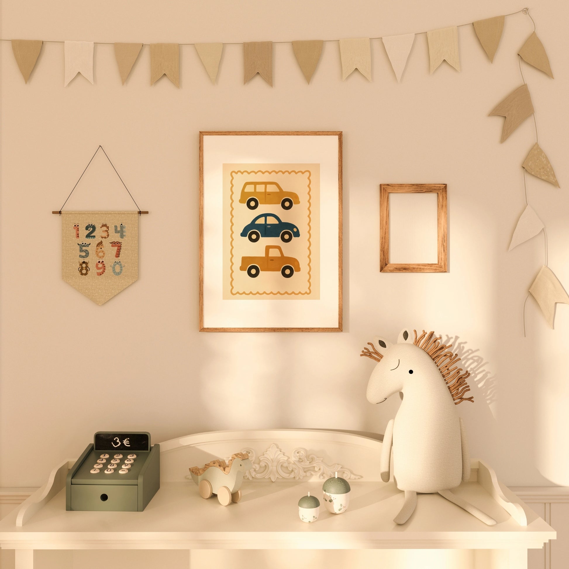 Car Nursery Wall Art