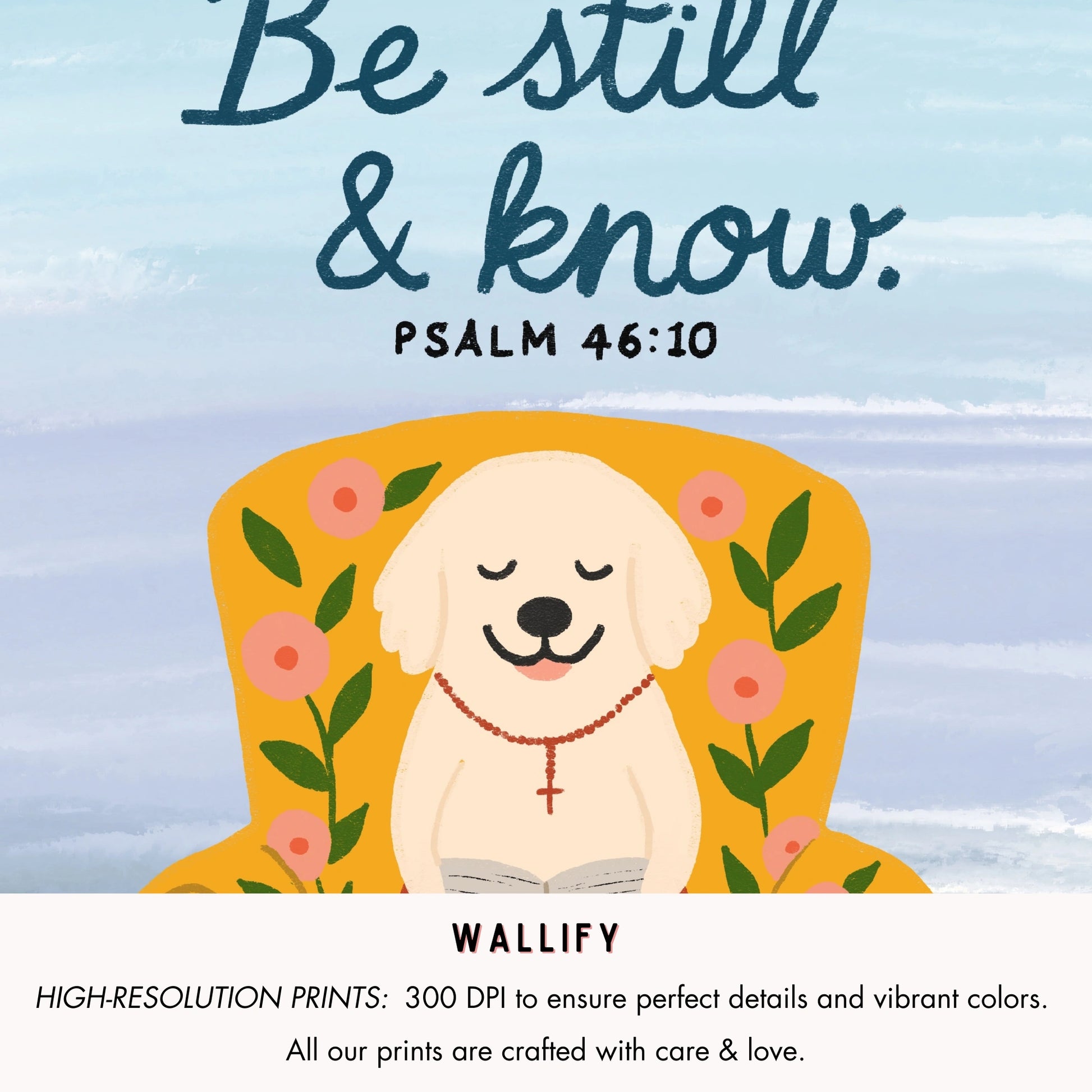 Handmade Blue Christian, over 100 prints