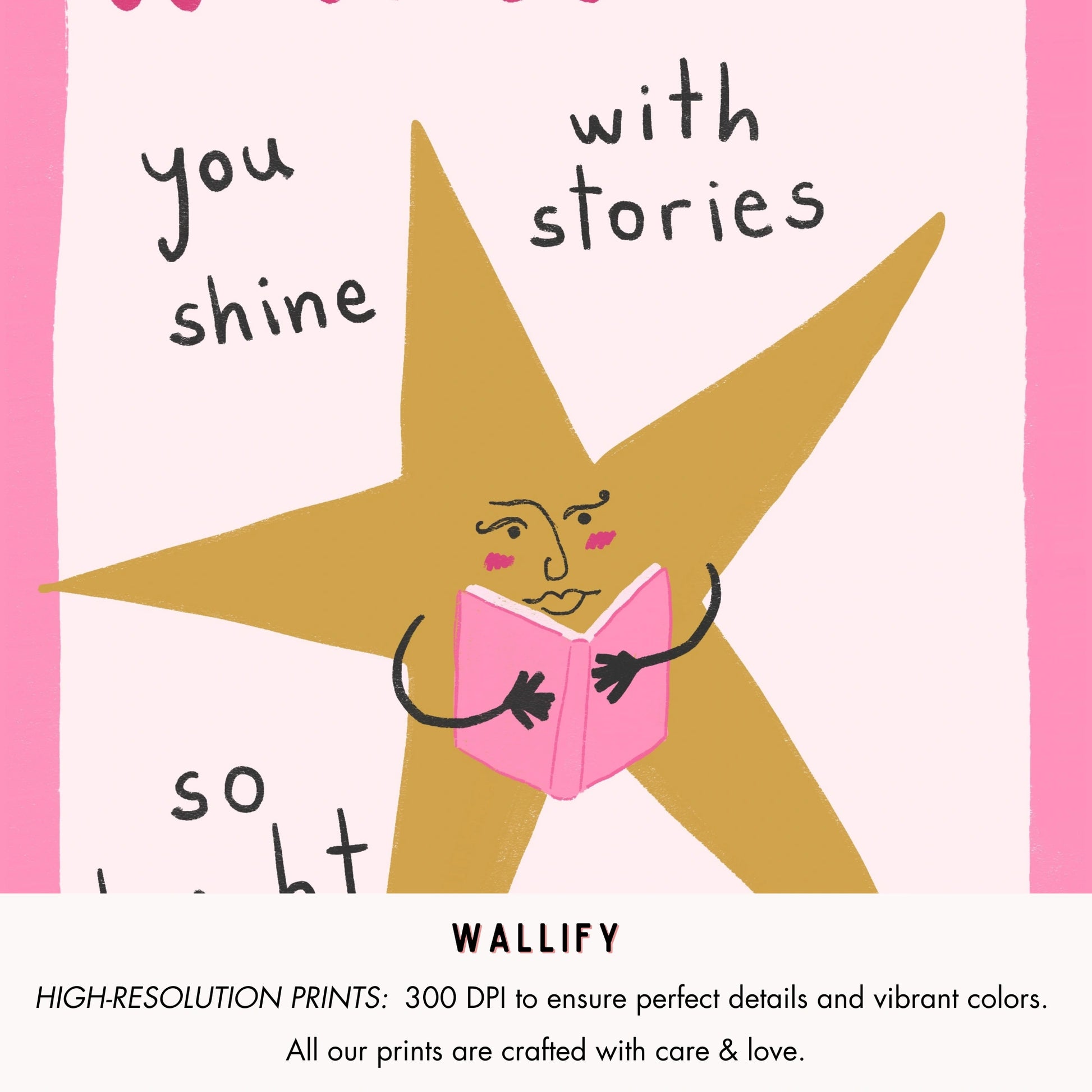 Handmade Pink Bookish Decor, over 100 prints