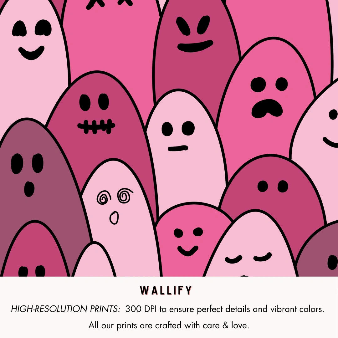 Handmade Pink Halloween Decor - over 120 prints