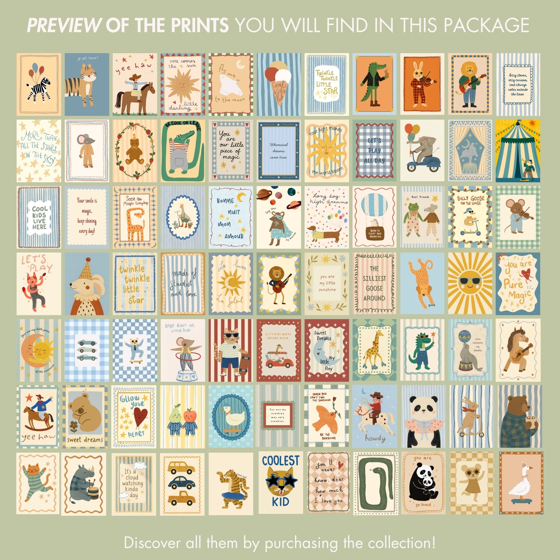 Handmade Nursery Decor, over 110 prints