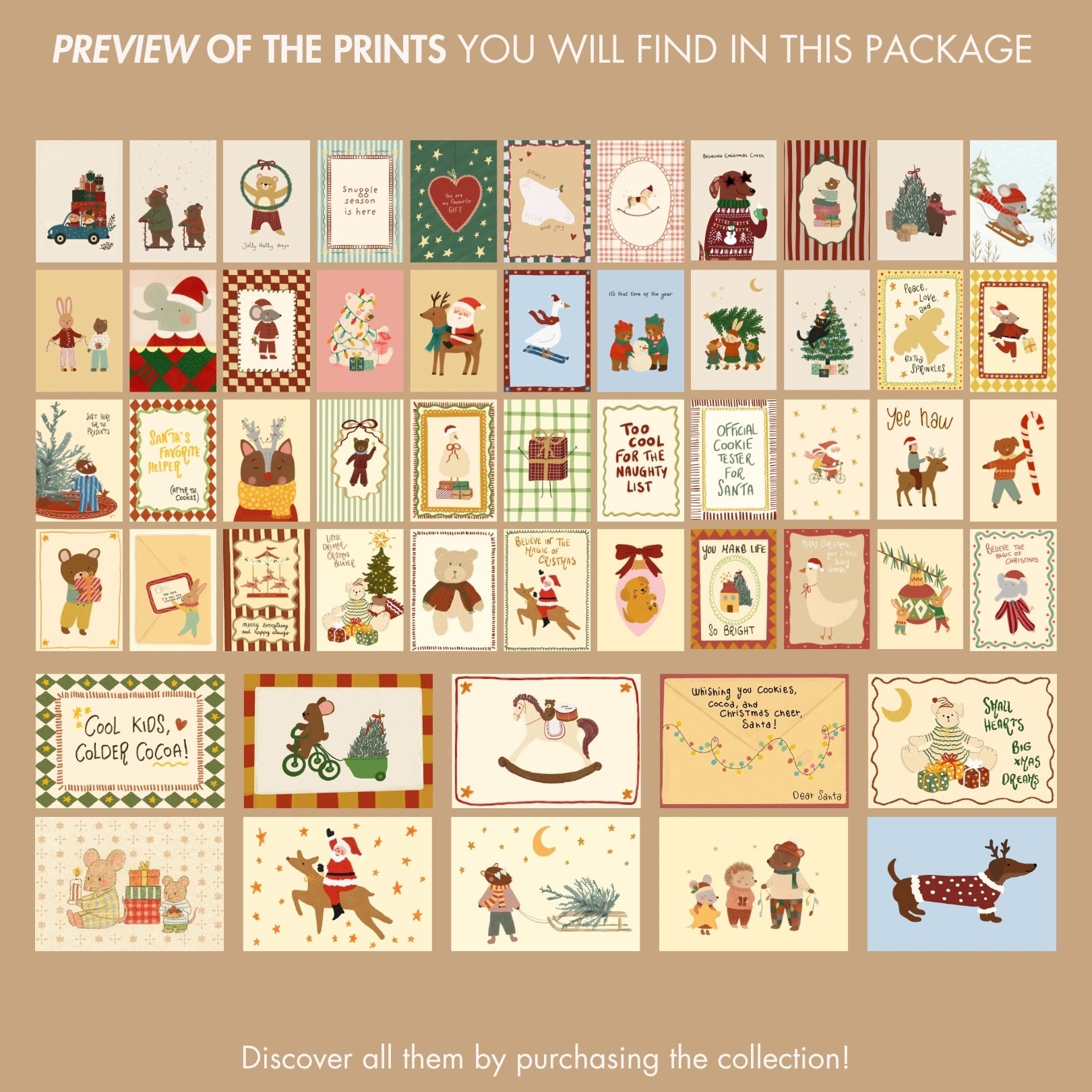 Handmade Christmas Nursery, 60 prints