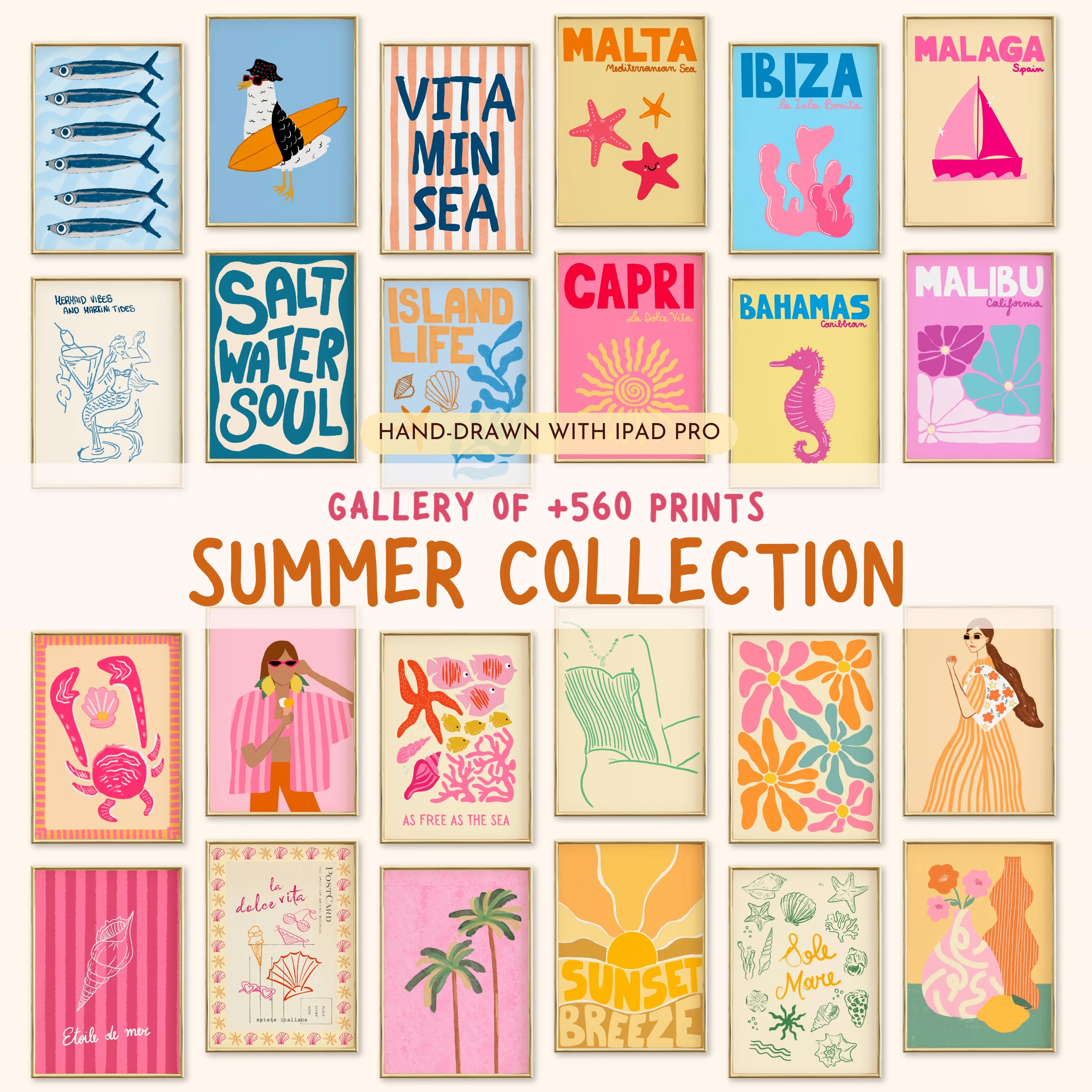 Handmade Summer Collection, over 560 Prints