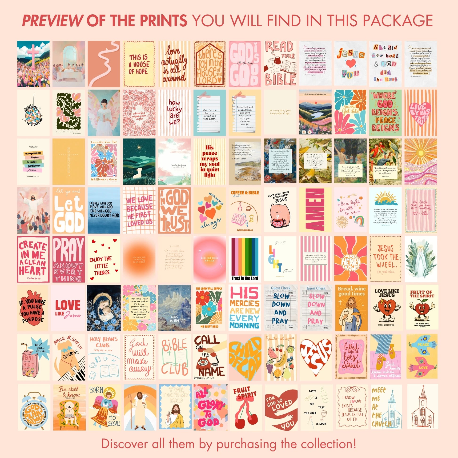 Handmade Christian Decor, over 250 prints