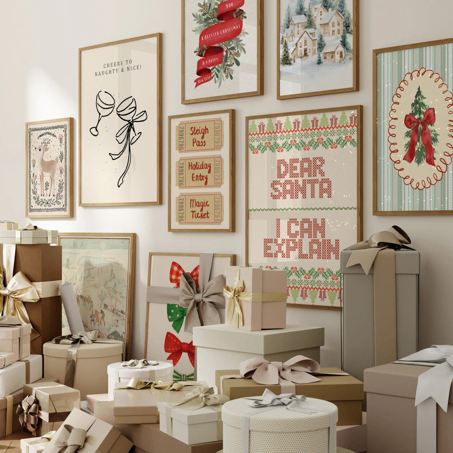Handmade Whole Christmas Decor, over 590 prints
