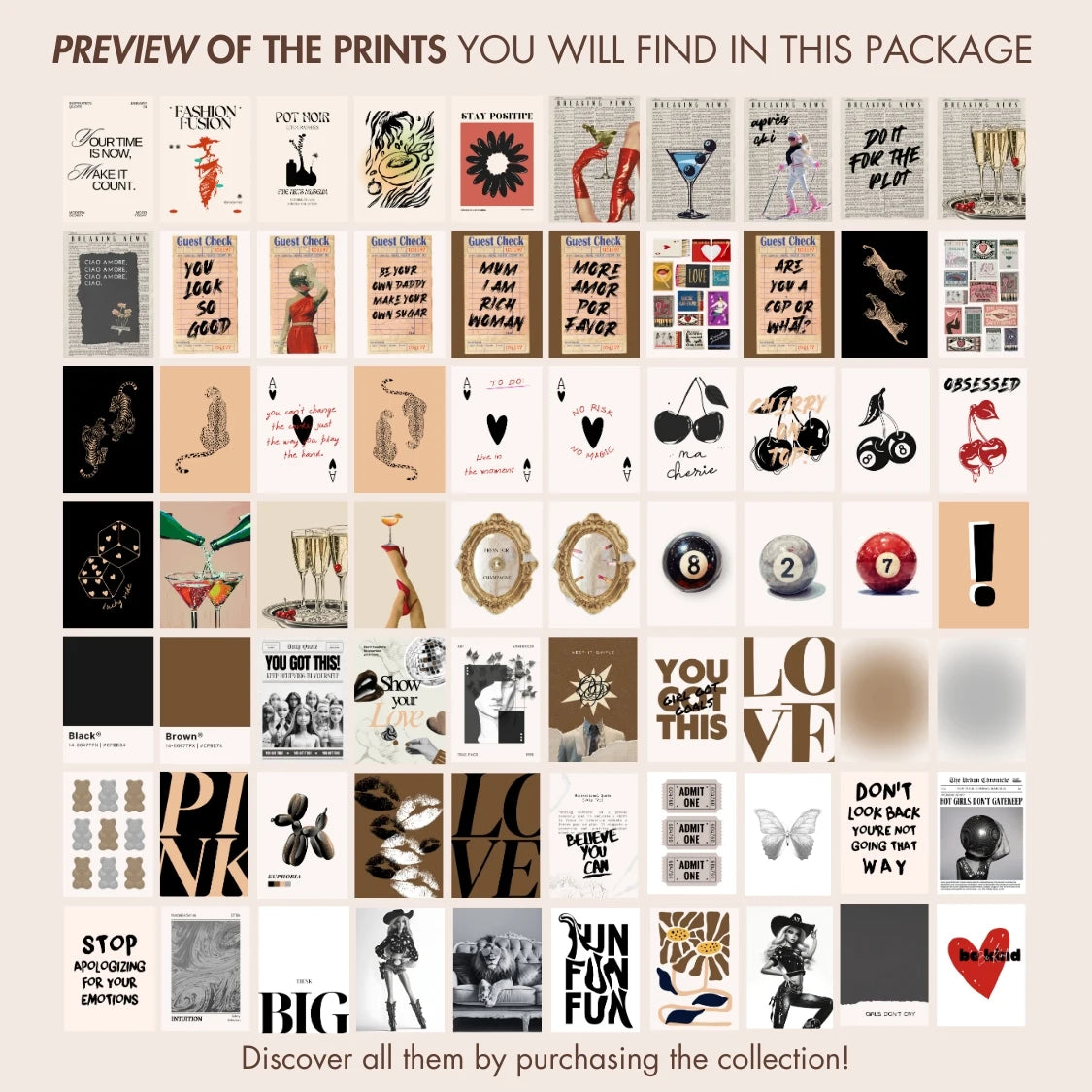 Retro Trendy, over 150 prints