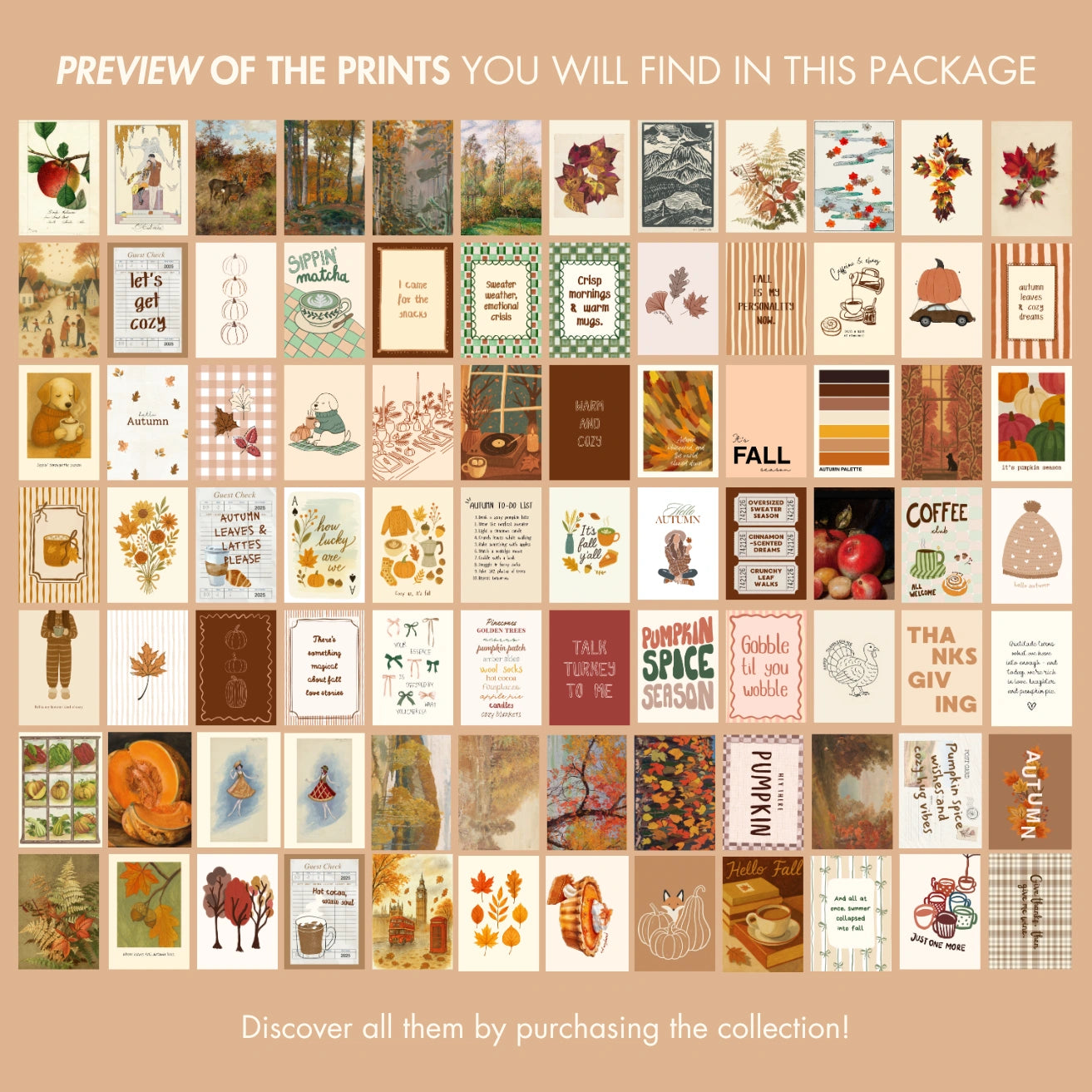 Handmade Autumn Decor, over 100 Print