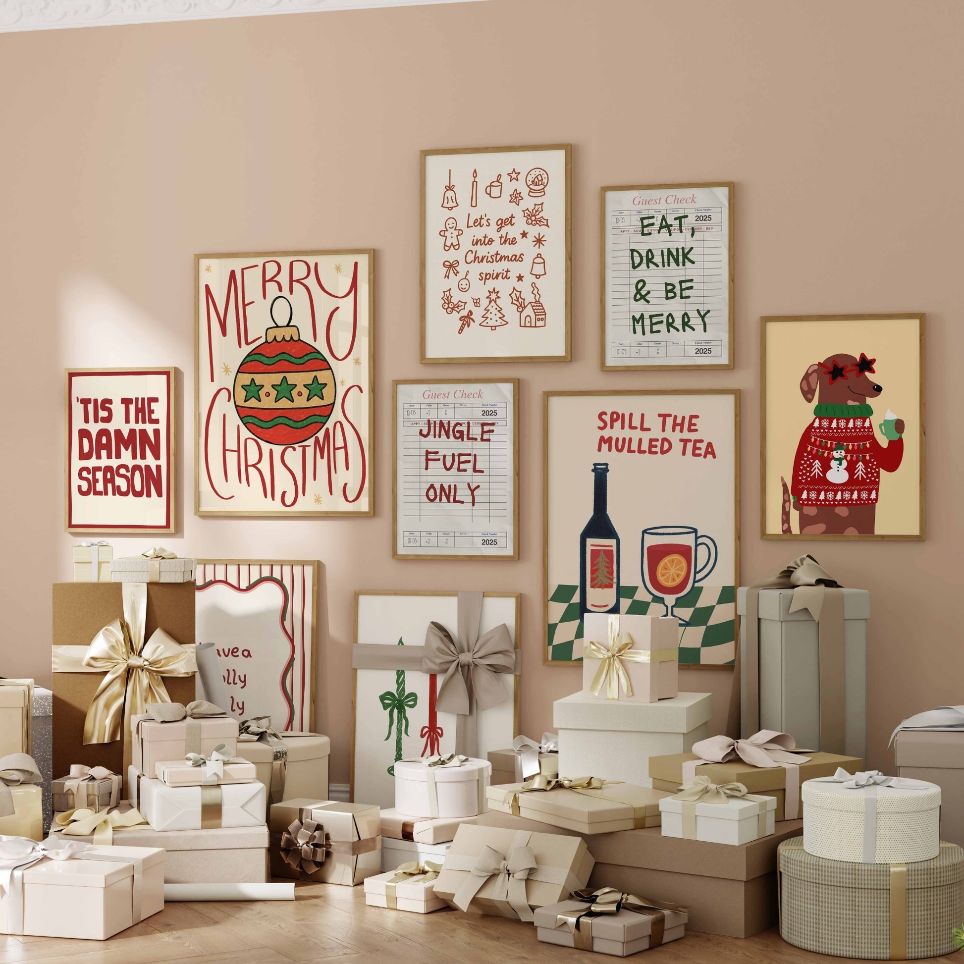 Handmade Whole Christmas Decor, over 590 prints