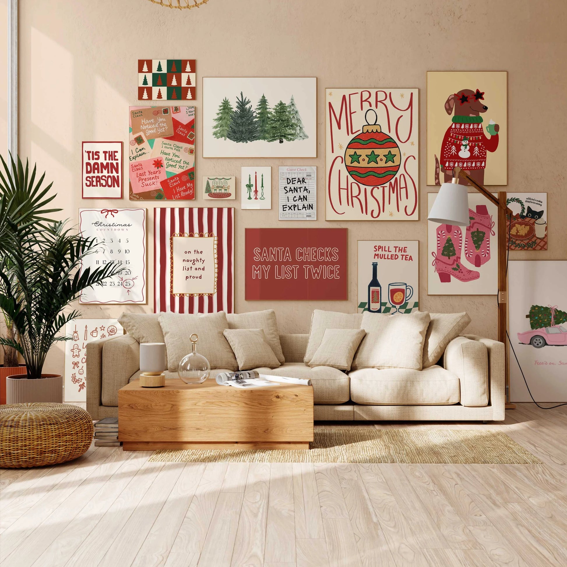 Handmade  Christmas Decor, over 170 prints