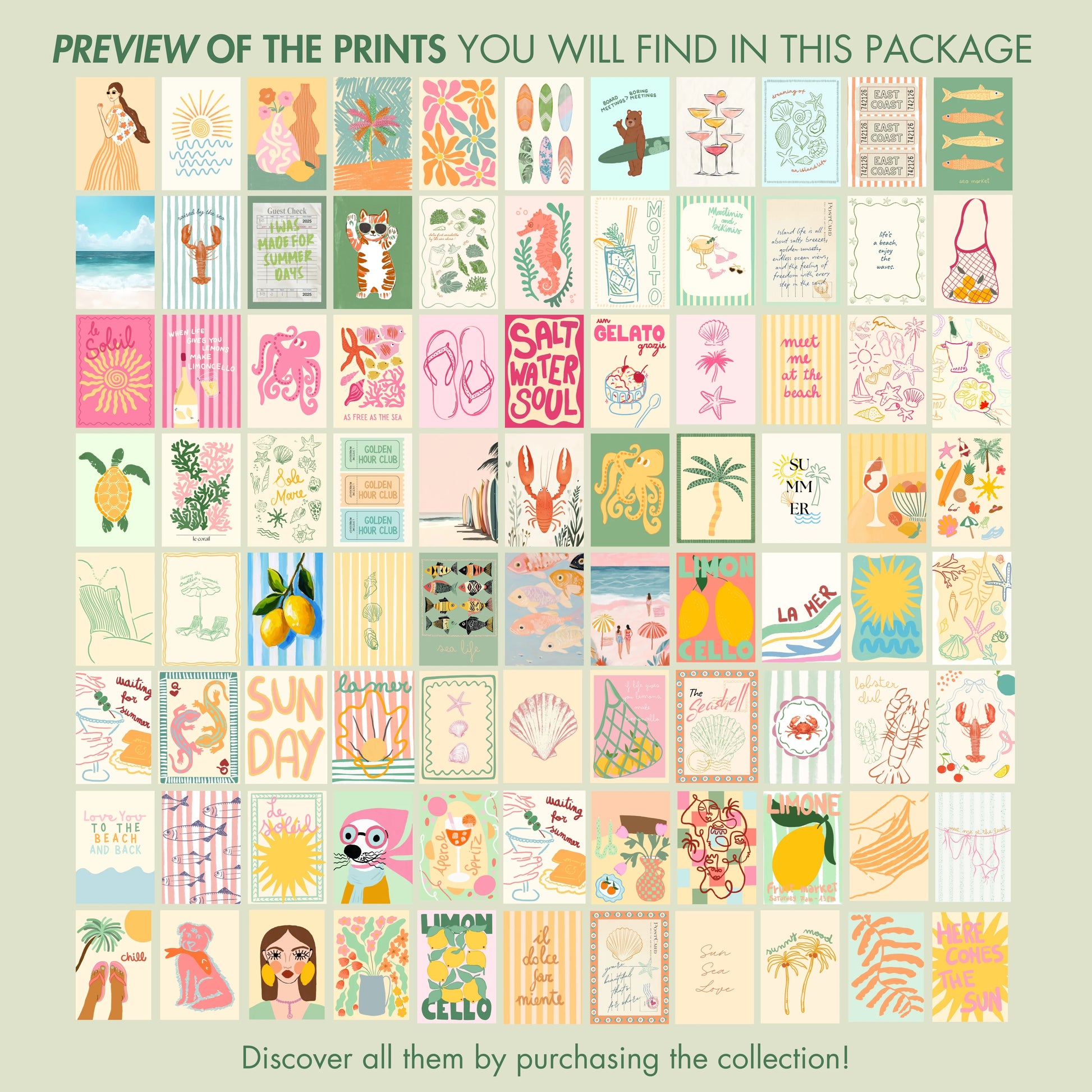 Handmade Summer Collection, over 560 Prints